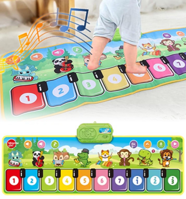 Picture 1 of DENTED/Dinged:Kids Piano Music Mat(Dented Packaging)