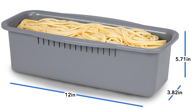 Picture 4 of DENTED/Dinged:Microwave Pasta Cooker with Strainer Lid(Dented Packaging)               