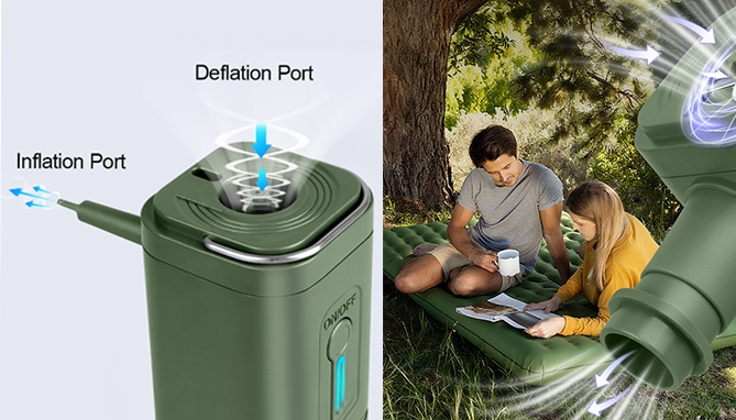 Picture 2 of Powerful Compact Air Pump With Rechargeable Battery