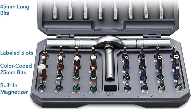 Picture 2 of Magnetic Ratchet 42pc Screwdriver Set