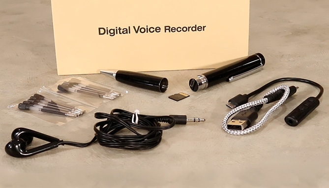 Picture 2 of Voice Recorder Pen With Voice Activation: 64GB Storage
