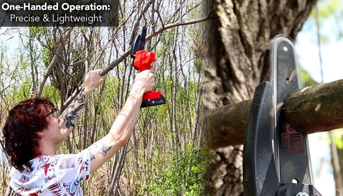 Picture 4 of Rechargeable 6in Handheld Chainsaw Kit