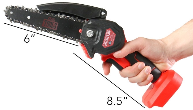 Picture 6 of Rechargeable 6in Handheld Chainsaw Kit