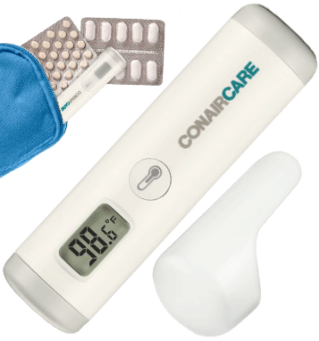 Picture 1 of Compact ConairCare Infrared Thermometer for Foreheads