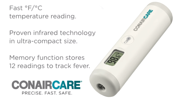 Picture 2 of Compact ConairCare Infrared Thermometer for Foreheads