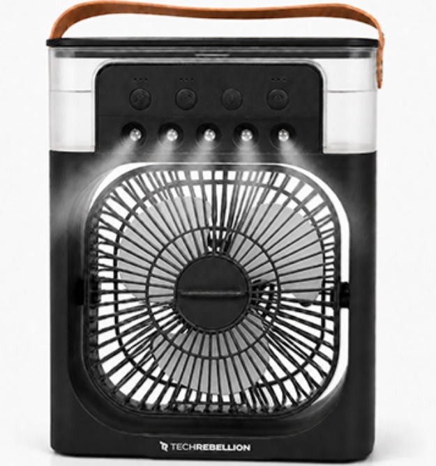 Picture 1 of Icy Mist Cooling Desk Fan With 3 Speeds