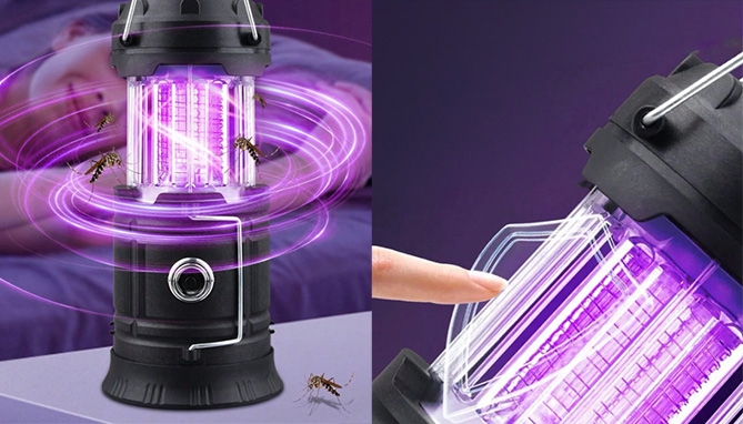 Picture 2 of Portable Bug Zapper Lantern and Flashlight Combo