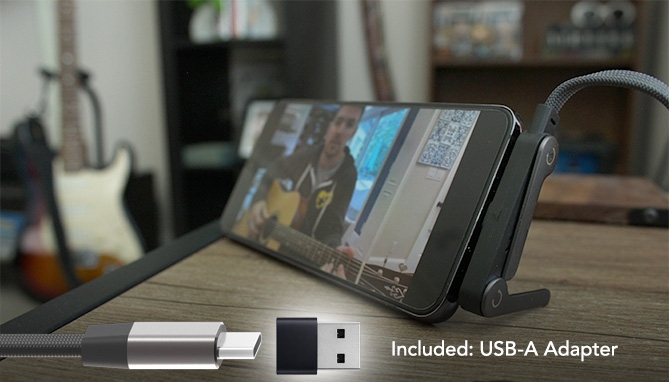 Picture 5 of Kickstand 10ft USB-C Charging Cord w/Adapter