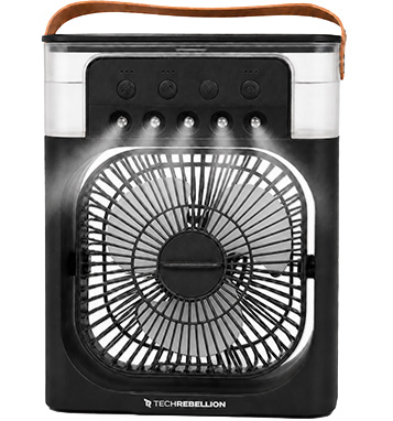 Icy Mist Cooling Desk Fan With 3 Speeds - PulseTV