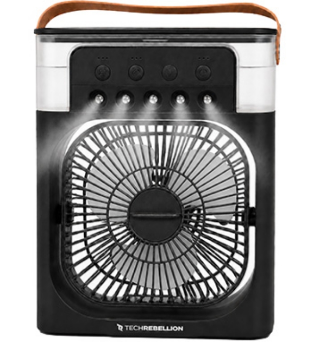Picture 1 of Icy Mist Cooling Desk Fan With 3 Speeds