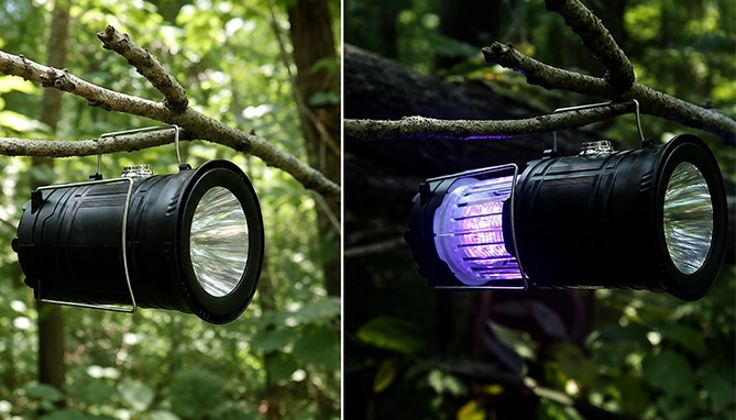Picture 4 of Portable Bug Zapper Lantern and Flashlight Combo