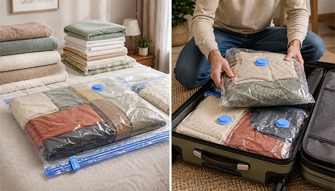 Picture 5 of Heavy Duty Vacuum Bag Kit With Hand Pump & 8 Bags