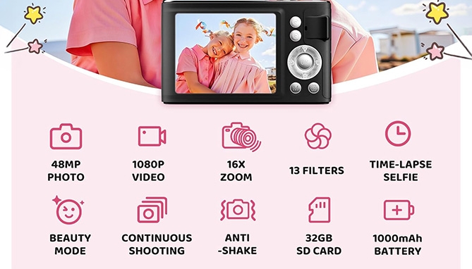 Picture 2 of Point-and-Shoot 4K Deluxe Digital Camera Kit