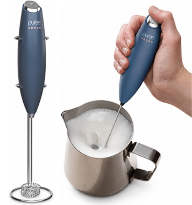 Picture 1 of Premium Milk Frother: Handheld Electric Whisk for Drinks