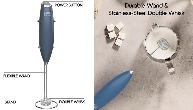 Picture 4 of Premium Milk Frother: Handheld Electric Whisk for Drinks