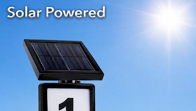 Picture 4 of GlowPost Solar Address Sign