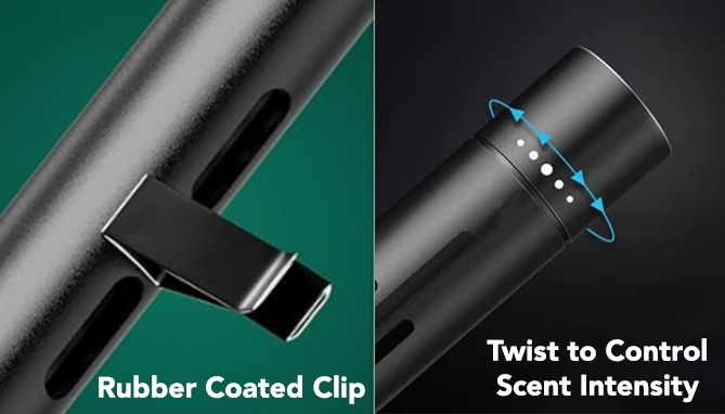 Picture 3 of Car Air Freshener Vent Clip With Fresh Scent Fragrance Stick 