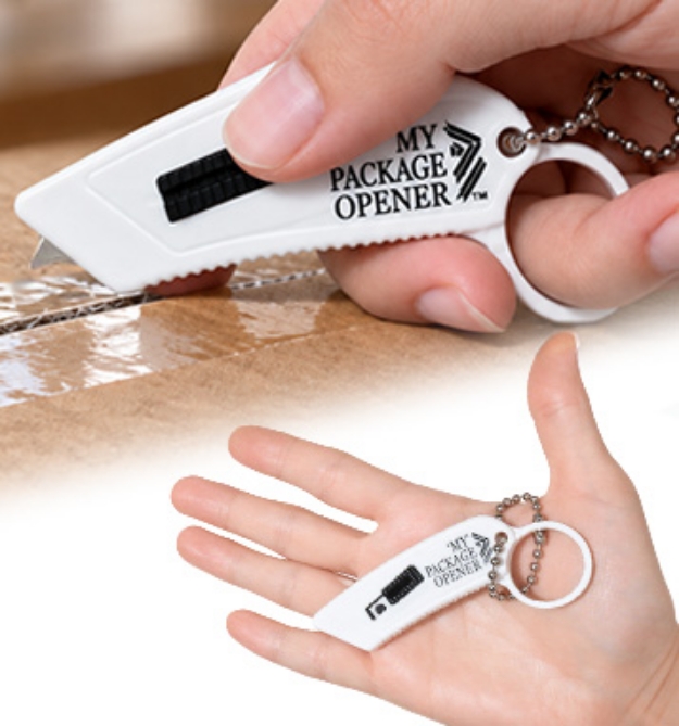 Picture 1 of Package Opener Keychain: Safer Box Cutter Alternative
