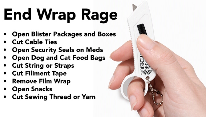 Picture 4 of Package Opener Keychain: Safer Box Cutter Alternative