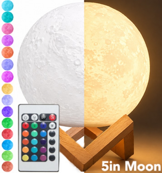 Picture 1 of LED Moon Lamp