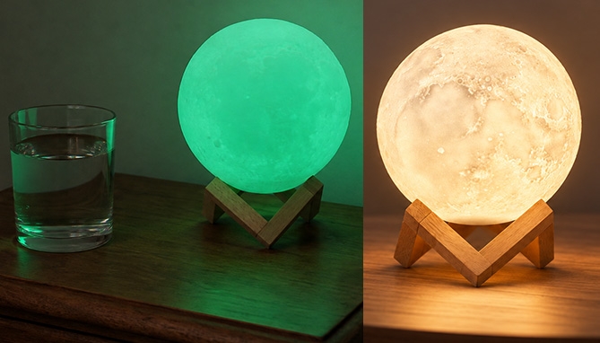 Picture 5 of Color-Changing LED Moon Lamp