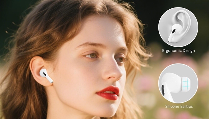 Picture 2 of True Wireless Earbuds Pro with Charging Case