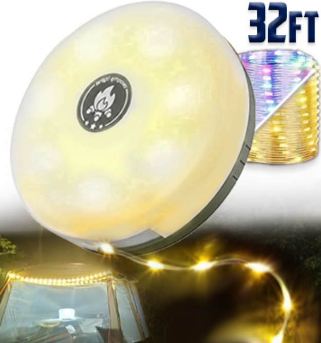 Picture 1 of Camping String Lights: The Ultimate Outdoor 4-in-1 Light