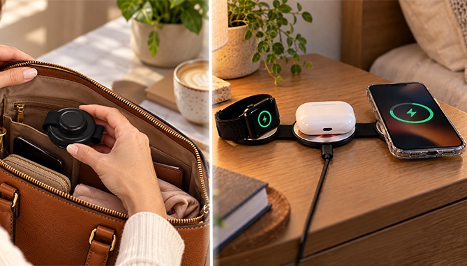 Picture 5 of Foldable Charging Station: 3-in-1 for iPhone, AirPods, & Apple Watch