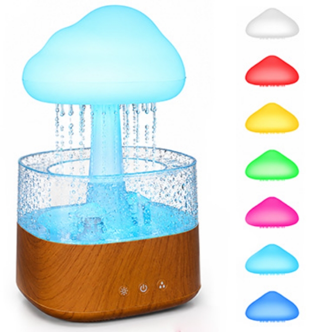 Picture 1 of Rain Cloud Light: Color Changing Nightlight With REAL Rain