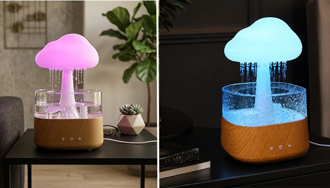 Picture 2 of Rain Cloud Light: Color Changing Nightlight With REAL Rain