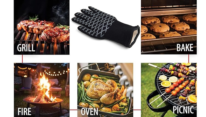 Picture 2 of 475°F Heat-Resistant BBQ Glove