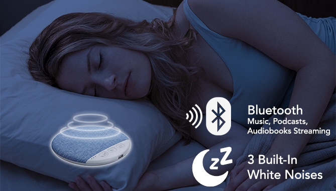 Picture 3 of Sleepwave Bluetooth Pillow Speaker with Built-in White Noises