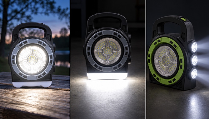 Picture 2 of Solar 3-Way Anywhere Light With Dual Charging
