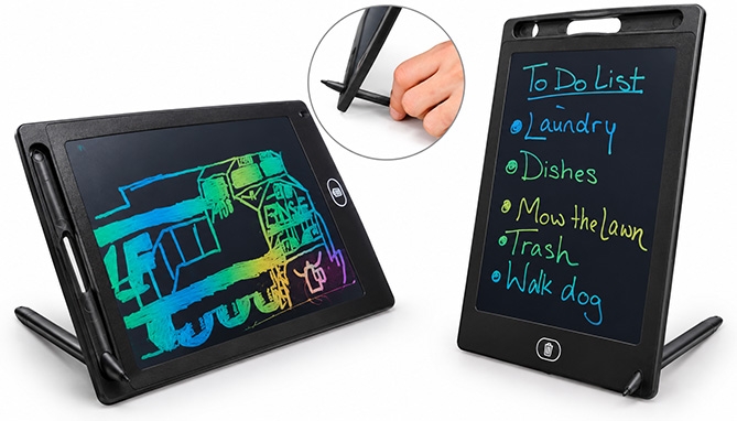 Picture 2 of LCD Reusable Doodle and Writing Pad: 10.5in Model