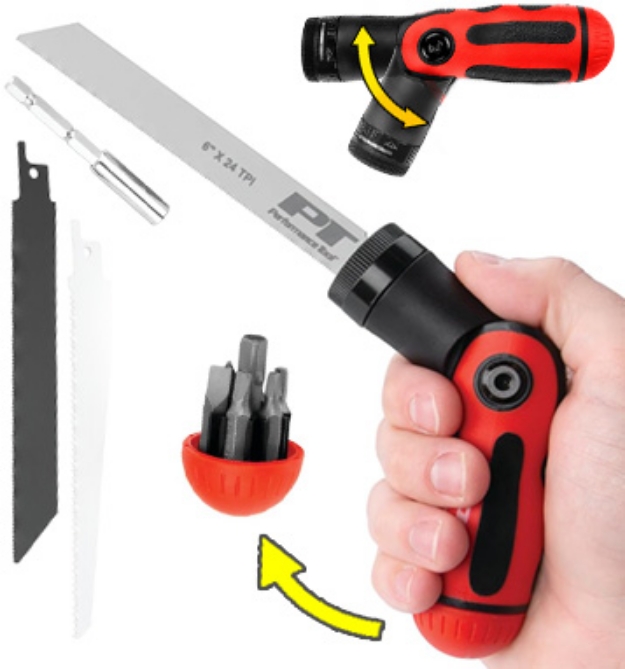 Picture 1 of 2-in1 Multi-Saw and Angled Bit Driver