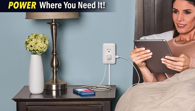 Picture 2 of Presto Plug Deluxe: 4ft Outlet Extender 2pk