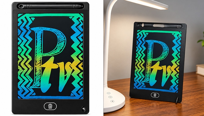 Picture 3 of LCD Reusable Doodle and Writing Pad: 10.5in Model