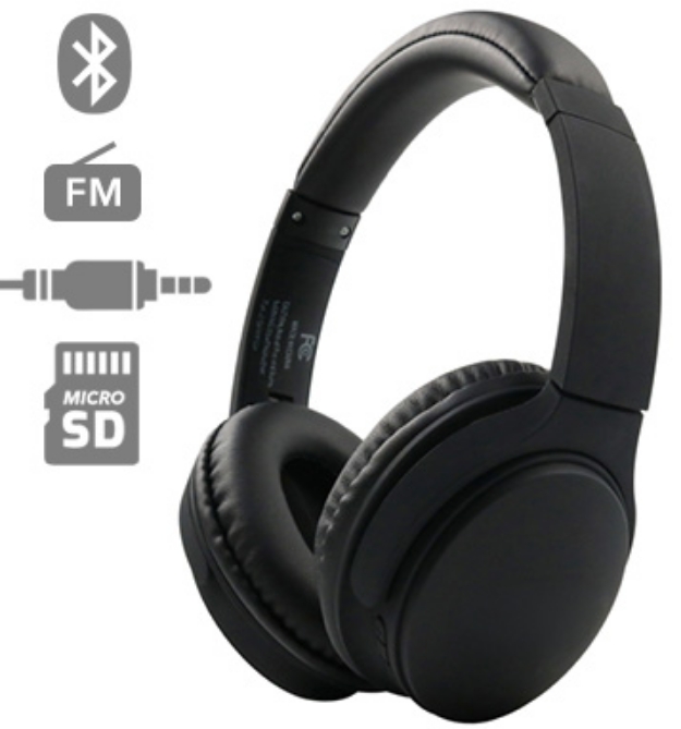 Picture 1 of On-Ear Wireless E20 Headphones Gift Set with Carrying Case