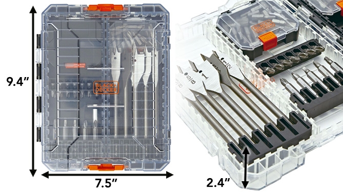 Picture 3 of Screwdriver Bit Set and Drill Bit Set: 130-Piece 