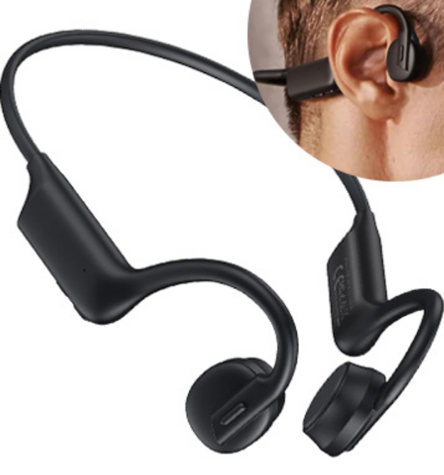 Picture 1 of True Bone Conduction Headphones: Open Ear Wireless Design