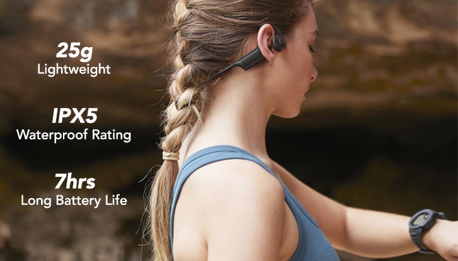 Picture 6 of True Bone Conduction Headphones: Open Ear Wireless Design